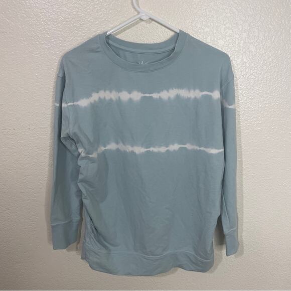 Isabel Maternity Sly Blue Tie Dye Pullover Crewneck Sweatshirt Size Small - Picture 1 of 6